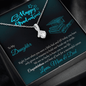 Gold Necklace, Happy Graduation Daughter, Love Mom & Dad - Kubby&Co Worldwide