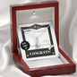 Happy Graduation Daughter, Alluring Beauty Necklace Gift - Kubby&Co Worldwide