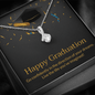 Gold Necklace, Happy Graduation, Follow Your Dreams - Kubby&Co Worldwide