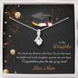 Gold Necklace, Happy Graduation Daughter, Love Mom - Kubby&Co Worldwide