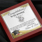 Gold Necklace, Happy Graduation Daughter, Love Mom & Dad - Kubby&Co Worldwide
