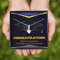 Gold Necklace, Happy Graduation, Follow Your Passion - Kubby&Co Worldwide