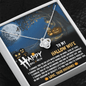 Gold Necklace, Happy Halloween My Wife, Love Knot - Kubby&Co Worldwide