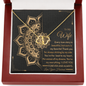 Gold Necklace, 18 Single Diamonds, My Beautiful Wife - Kubby&Co Worldwide