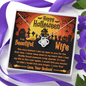 Gold Necklace, Happy Halloween, Love Knot, My Beautiful Wife - Kubby&Co Worldwide