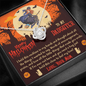 Gold Necklace, Happy Halloween My Daughter, Love Mom - Kubby&Co Worldwide