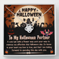 Gold Necklace, Happy Halloween, To My Partner - Kubby&Co Worldwide