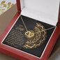 Gold Necklace, 18 Single Diamonds, My Wife Can't Live Without - Kubby&Co Worldwide