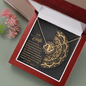 Gold Necklace, 18 Single Diamonds, My Wife Can't Live Without - Kubby&Co Worldwide