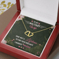 Gold Necklace, 18 Single Diamonds, My Military Wife - Kubby&Co Worldwide