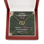 Gold Necklace, 18 Single Diamonds, My Military Wife - Kubby&Co Worldwide