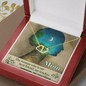 Gold Necklace, 18 Single Cut Diamonds, Mom My Best Friend - Kubby&Co Worldwide