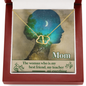Gold Necklace, 18 Single Cut Diamonds, Mom My Best Friend - Kubby&Co Worldwide