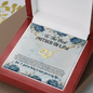 Gold Necklace, 18 Diamonds, To The Best Mother-in-law - Kubby&Co Worldwide