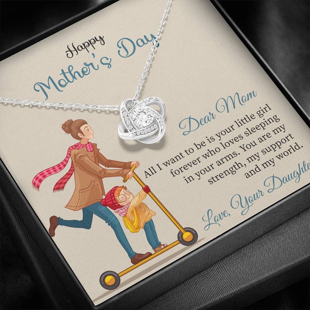 Gold Necklace, Mother's Day, Daughter to Mother My World - Kubby&Co Worldwide