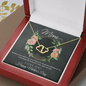 Gold Necklace, 18 Single Diamonds, Mother's Day, Hope and Love - Kubby&Co Worldwide