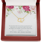 Gold Necklace, 18 Single Diamonds, My Dear Sister My Angel - Kubby&Co Worldwide