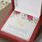 Gold Necklace, 18 Single Diamonds, My Dear Sister My Angel - Kubby&Co Worldwide