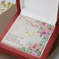 Gold Necklace, 18 Single Cut Diamonds, My Sister I Trust - Kubby&Co Worldwide