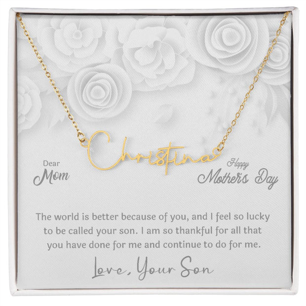 Mother's Day With Love, Signature Style Necklace, A Better Place - Kubby&Co Worldwide