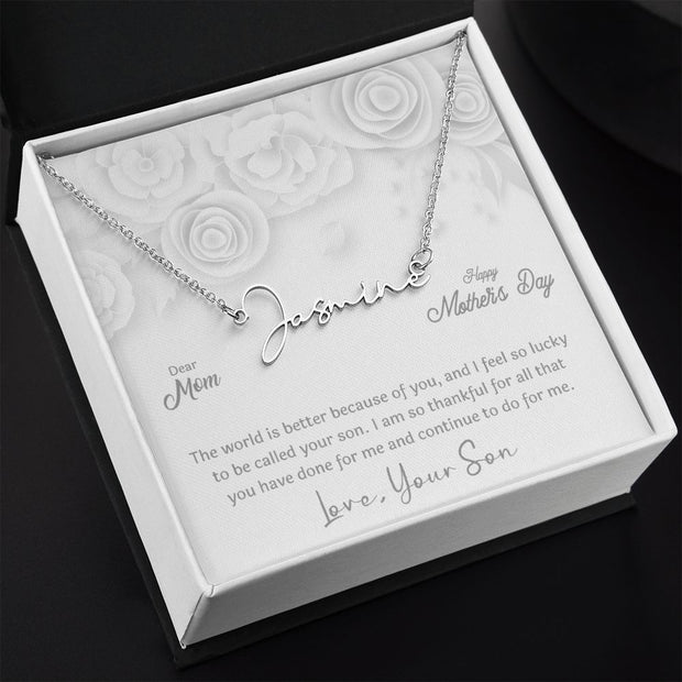 Mother's Day With Love, Signature Style Necklace, A Better Place - Kubby&Co Worldwide