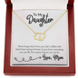 Gold Necklace, 18 Diamonds, To My Daughter Never Forget - Kubby&Co Worldwide