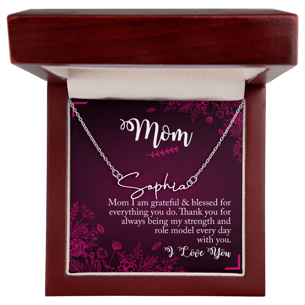 Mother's Day With Love, Signature Style Necklace, Best Role Model - Kubby&Co Worldwide