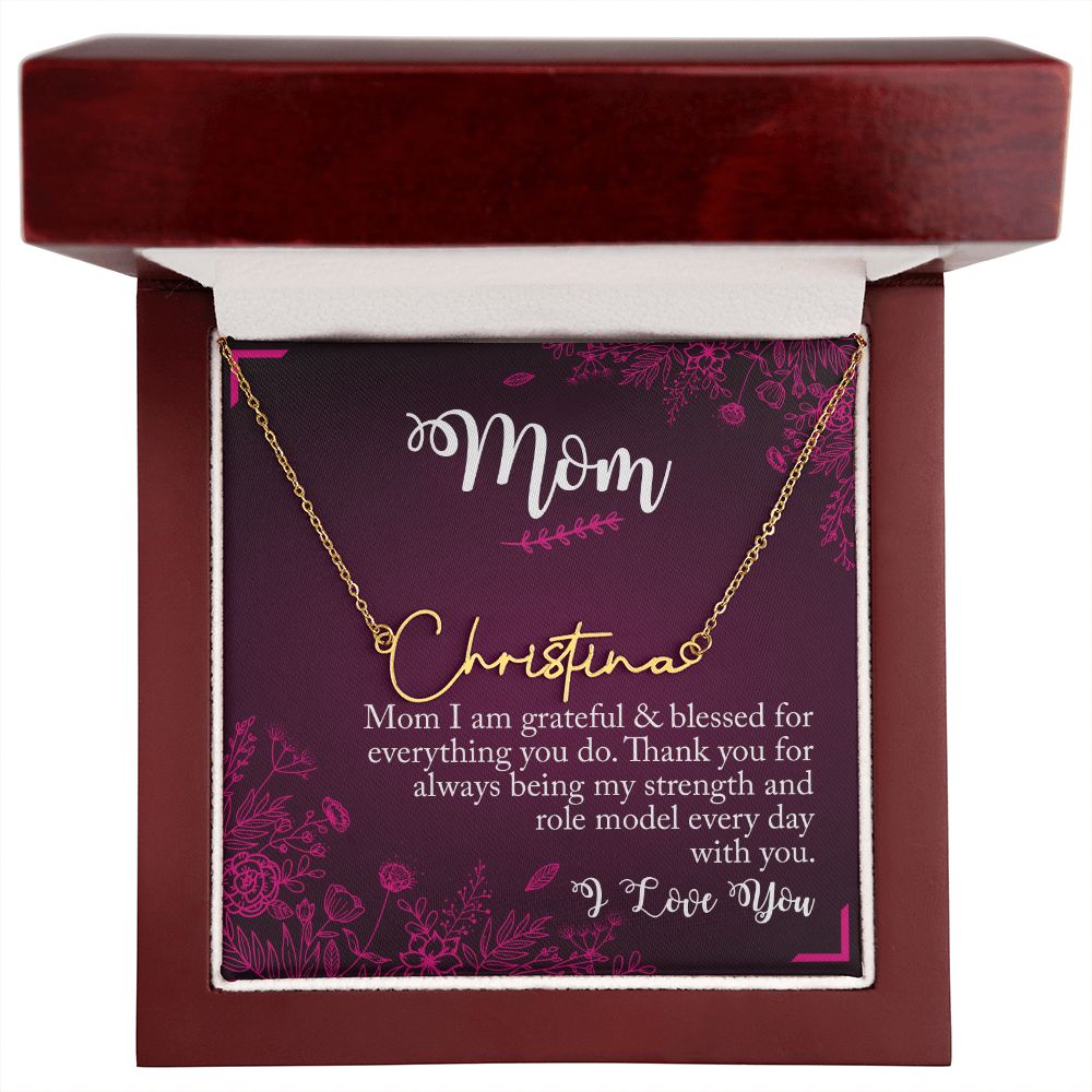 Mother's Day With Love, Signature Style Necklace, Best Role Model - Kubby&Co Worldwide