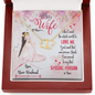 Gold Necklace, 18 Single Diamonds, My Beautiful Special Wife - Kubby&Co Worldwide