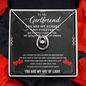 Gold Necklace, Personalized Message Card, To My Girlfriend - Kubby&Co Worldwide