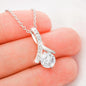 White Gold, Valentines Day Alluring Necklace, My Girlfriend with Love - Kubby&Co Worldwide