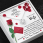 White Gold, Valentines Day Love Knot Necklace, Lovely Wife - Kubby&Co Worldwide