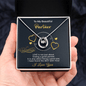Gold Necklace, Valentine's Day Message Card, My Beautiful Partner - Kubby&Co Worldwide
