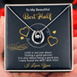 Gold Necklace, Valentine's Day Message Card, My Best Half - Kubby&Co Worldwide