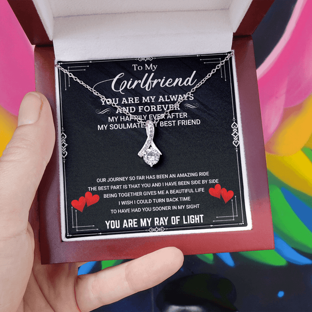 White Gold, Valentines Day Alluring Necklace, Girlfriend Soulmate - Kubby&Co Worldwide
