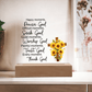 Acrylic Plaque Picture Frame, Multi Color LED Lights, Happy Moments - Kubby&Co Worldwide