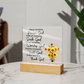 Acrylic Plaque Picture Frame, Multi Color LED Lights, Happy Moments - Kubby&Co Worldwide