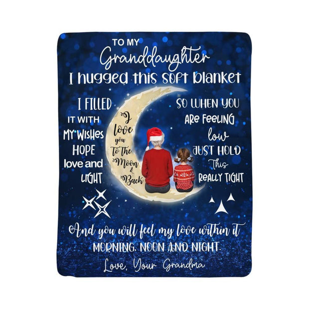 Best Gift for Granddaughter, A Personalized Cozy Sherpa Fleece Blanket - Kubby&Co Worldwide