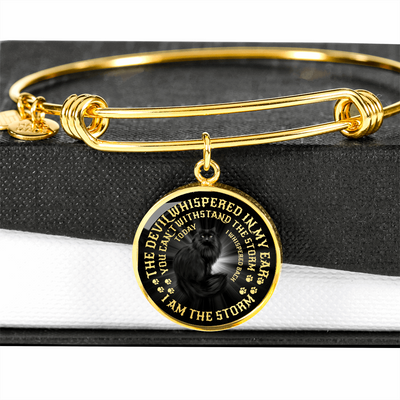 Engraved Gold Custom Bangle Bracelet, Cat Lovers, Whispered In My Ear - Kubby&Co Worldwide