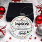 Christmas High Graphic Acrylic Ornament, Best Coworker Made Us Friends - Kubby&Co Worldwide