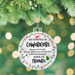 Christmas High Graphic Acrylic Ornament, Best Coworker Made Us Friends - Kubby&Co Worldwide