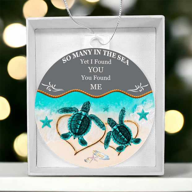 Christmas High Graphic Acrylic Ornament, I Found You and You Found Me - Kubby&Co Worldwide