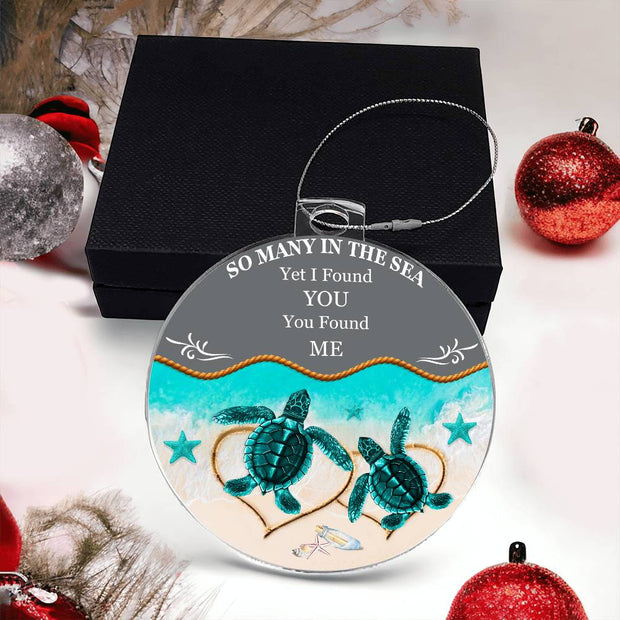 Christmas High Graphic Acrylic Ornament, I Found You and You Found Me - Kubby&Co Worldwide