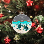 Christmas High Graphic Acrylic Ornament, I Found You and You Found Me - Kubby&Co Worldwide