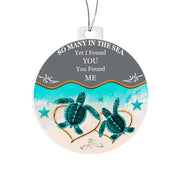 Christmas High Graphic Acrylic Ornament, I Found You and You Found Me - Kubby&Co Worldwide