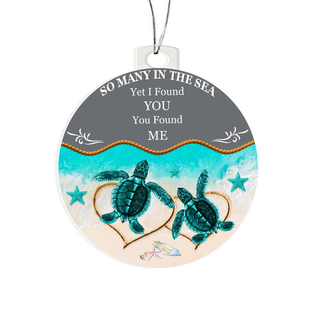 Christmas High Graphic Acrylic Ornament, I Found You and You Found Me - Kubby&Co Worldwide