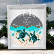 Christmas High Graphic Acrylic Ornament, I Found You and You Found Me - Kubby&Co Worldwide