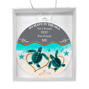 Christmas High Graphic Acrylic Ornament, I Found You and You Found Me - Kubby&Co Worldwide