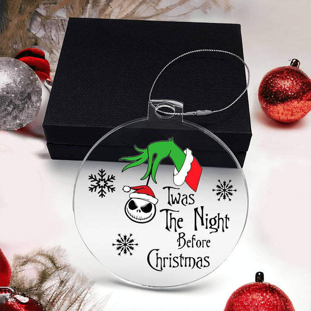 Christmas High Graphic Acrylic Ornament, Night Before Christmas - Kubby&Co Worldwide