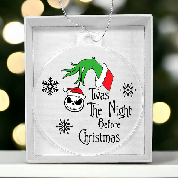 Christmas High Graphic Acrylic Ornament, Night Before Christmas - Kubby&Co Worldwide